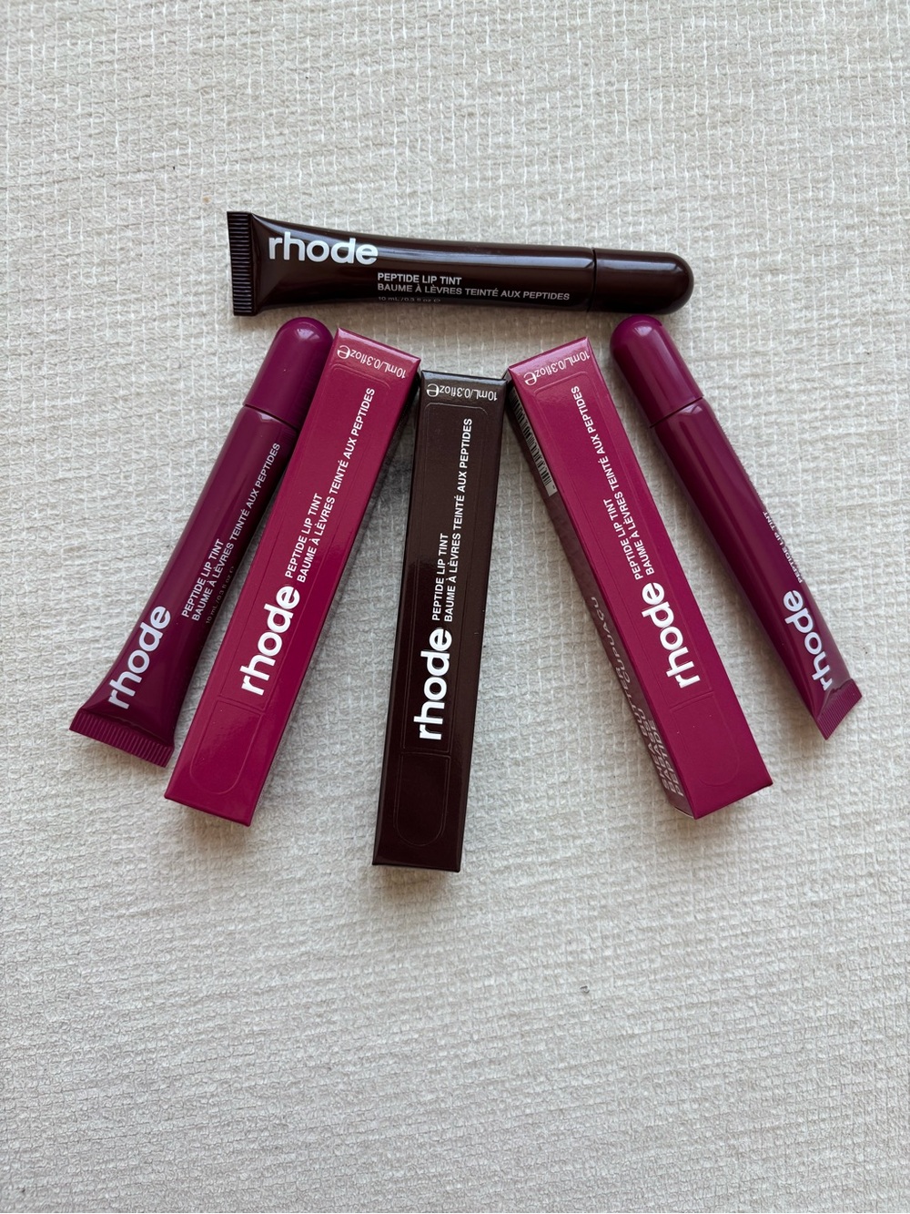RHODE Peptide Lip Tints — Berry & Deep Plum Shades